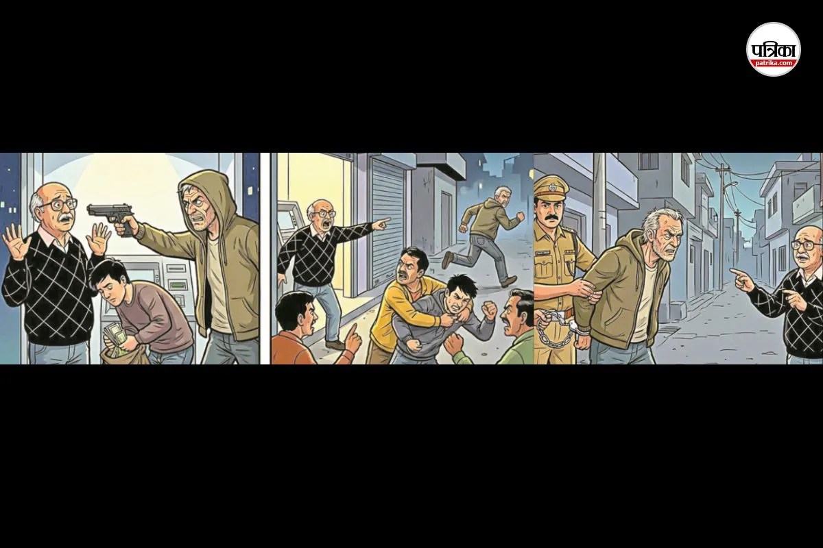 जयपुर में मामा-भांजे ने पिस्टल दिखाकर 1.25 लाख लूटे, 90 मिनट में साजिश बेनकाब