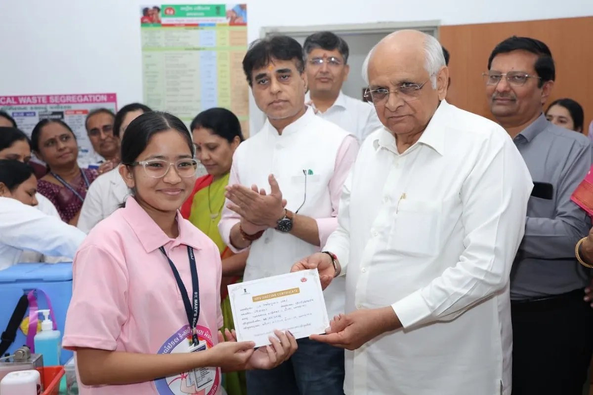 गुजरात में भी एचपीवी नि:शुल्क टीकाकरण की शुरूआत