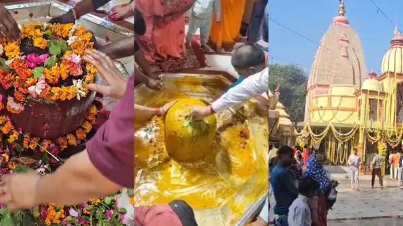 बाबा विश्वनाथ और गौरी शंकर शिवालय में उमड़ी भक्तों का तांता, स्वयंभू शिवलिंग का भव्य श्रृंगार