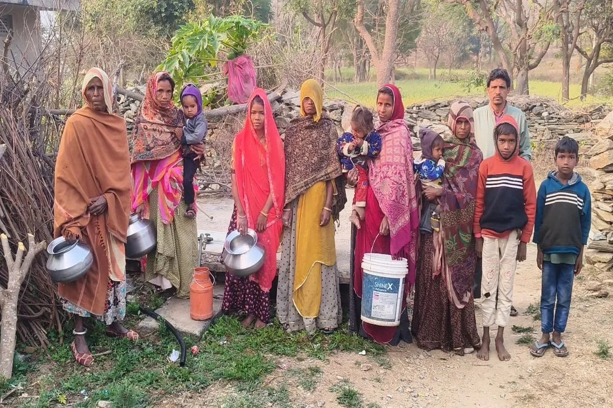 नल लगे, पर पानी नहीं: कमली का गुड़ा की छापरा बस्ती में जल जीवन मिशन बना छलावा