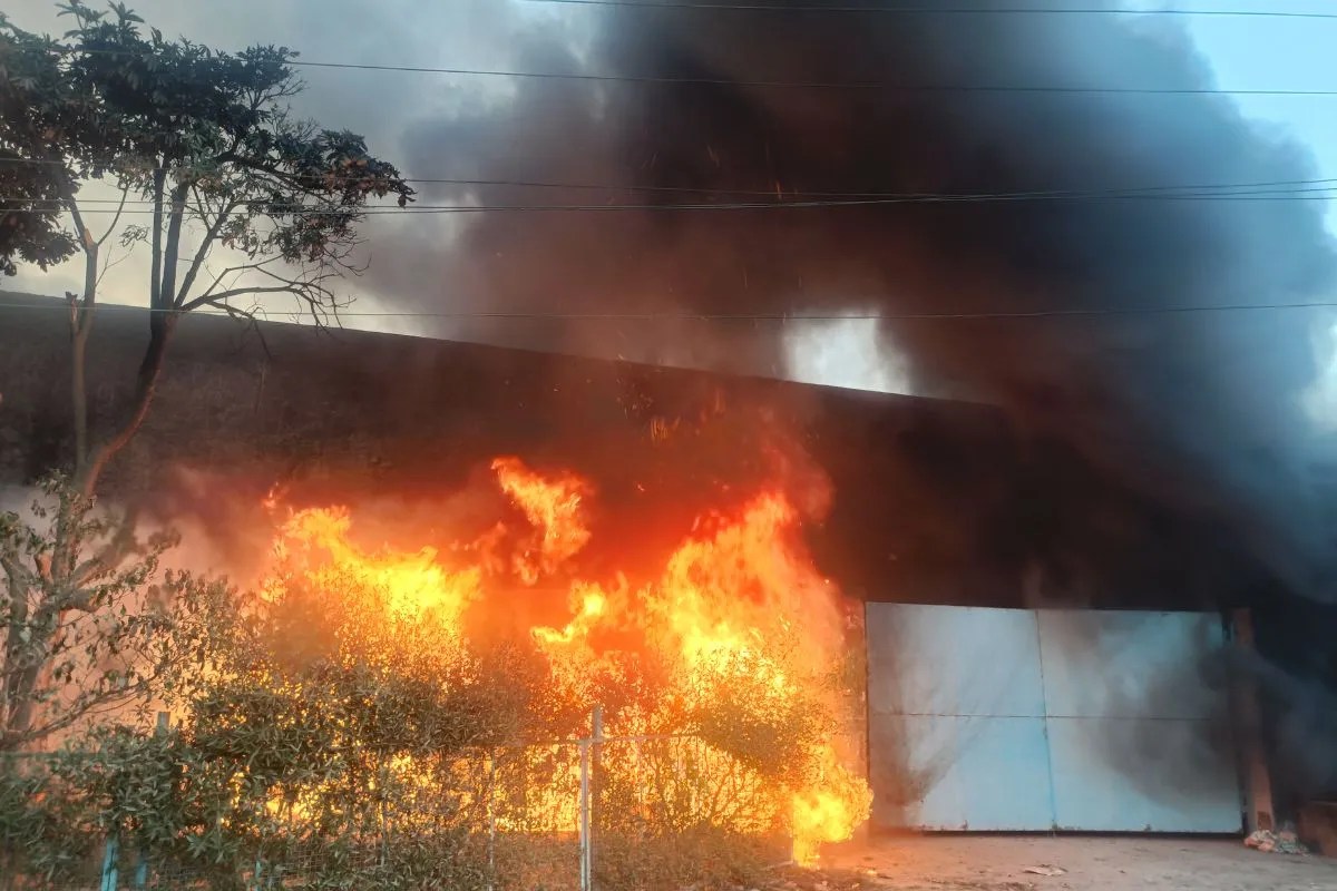 Kota Factory Fire: Massive Blaze Erupts at Chemical Factory Due to Short Circuit, Panic Grips Area