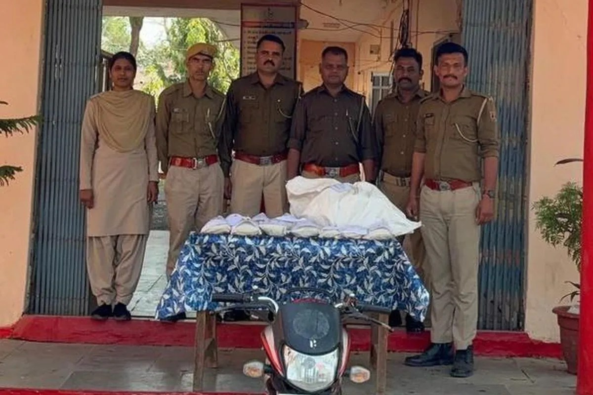 प्रतापगढ़ पुलिस की बड़ी कार्रवाई, 6 करोड़ की ब्राउन शुगर व केमिकल पाउडर जब्त, सप्लाई चेन का खुलासा