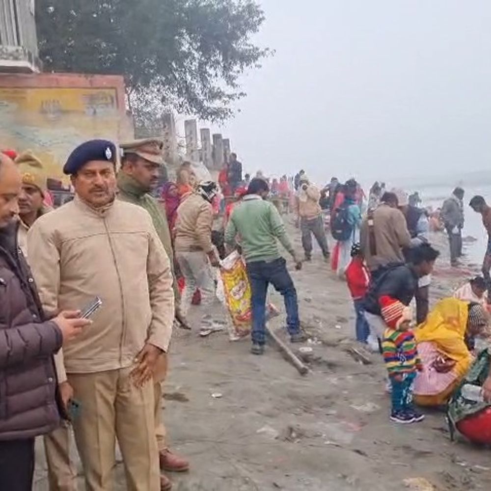 कन्नौज मेहंदी घाट पर माघ पूर्णिमा स्नान:हजारों श्रद्धालुओं ने लगाई आस्था की डुबकी, कड़ी सुरक्षा व्यवस्था