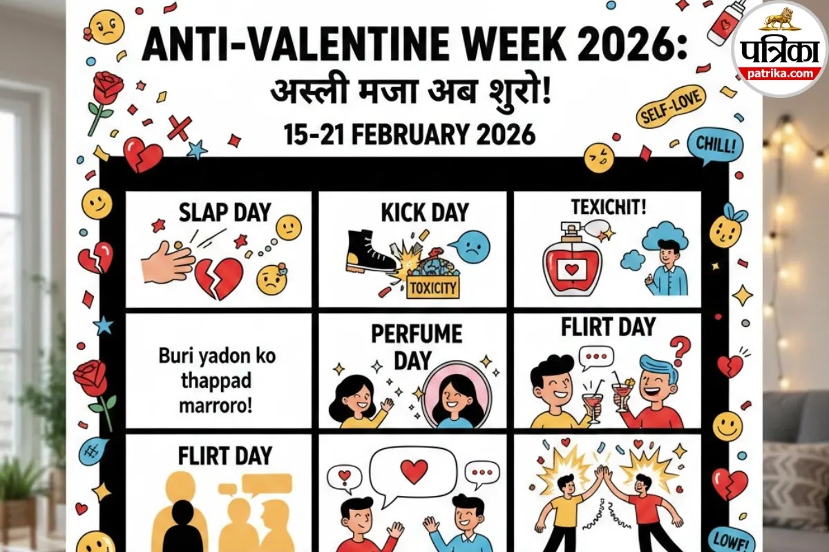 Anti-Valentine Week 2026: वैलेंटाइन खत्म, अब शुरू होगा असली मजा! जानिए स्लैप डे से ब्रेकअप डे तक की पूरी लिस्ट