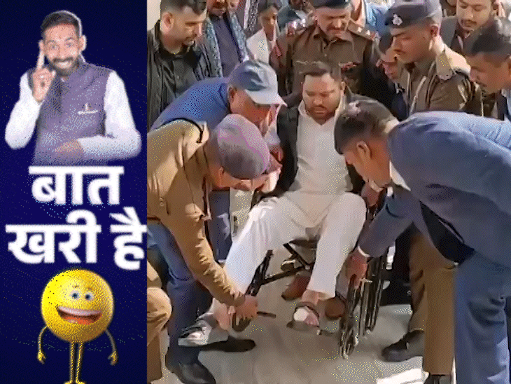 लालू के व्हीलचेयर पर तेजस्वी की सवारी:मोदी के सांसद का भूख से समझौता नहीं; ट्रैफिक रूल में दरोगा जी का घूंसा फ्री