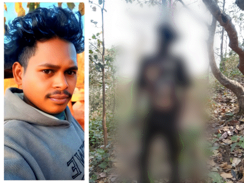 गुमला में लापता युवक का शव मिला:पत्नी से विवाद के बाद घर से निकला, गमछे से पेड़ में लटकी थी बॉडी