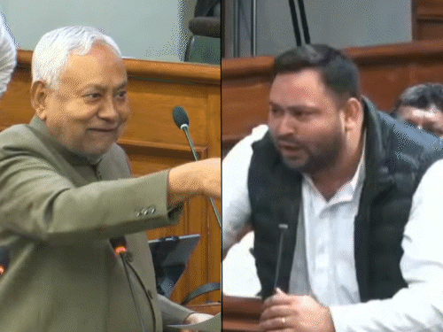 तेजस्वी से नीतीश बोले- चुपचाप सुनो, बीच में मत बोलो:विधानसभा में नेता प्रतिपक्ष पर बरसे CM, कहा- तुम बच्चा हो, खाली गड़बड़ करता है