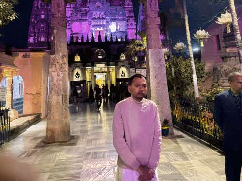 पिता के ड्रीम प्रोजेक्ट का निरीक्षण करने पहुंचे निशांत:नंगे पैर बोधगया भ्रमण कर दिखाई आस्था, विकास के साथ आध्यात्म का दिया संदेश