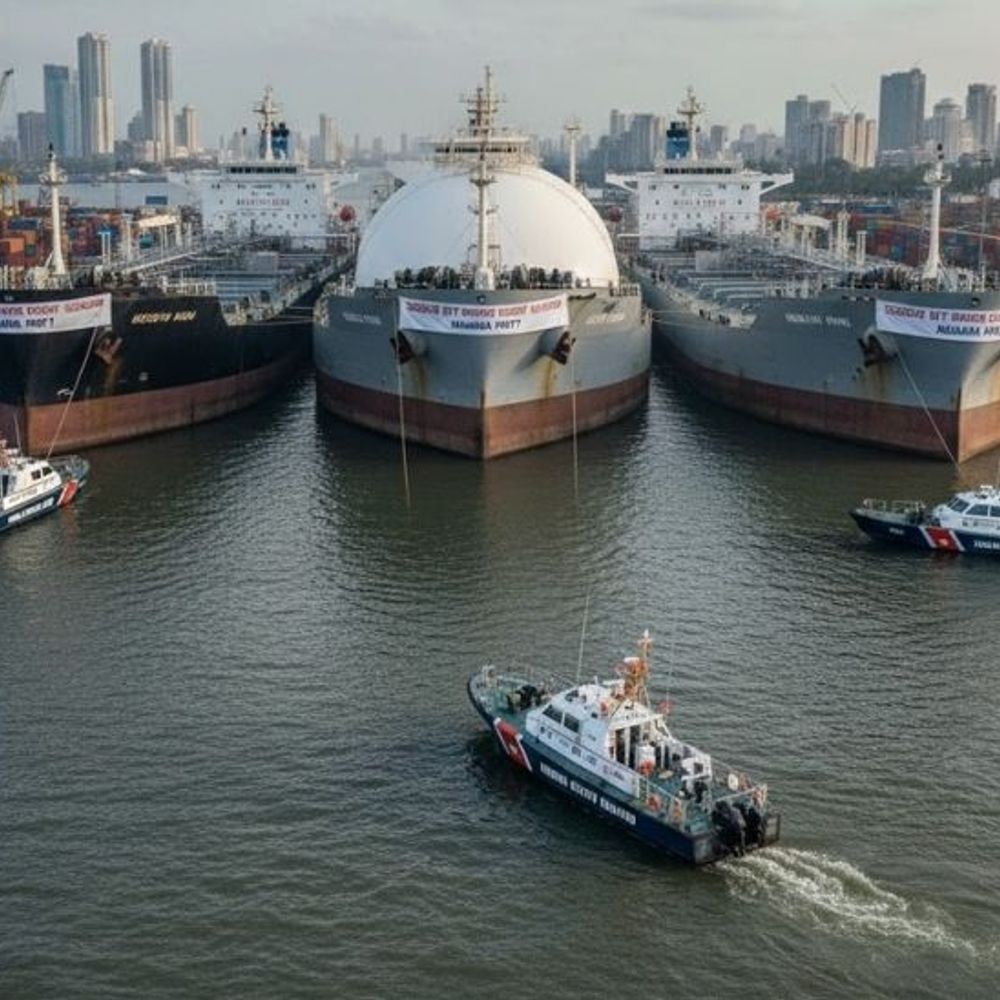 मुंबई तट के पास 3 संदिग्ध तेल टैंकर जब्त:पहचान छिपाने के लिए नाम-झंडा बदला, ईरान बोला- जहाजों से हमारा कोई संबंध नहीं