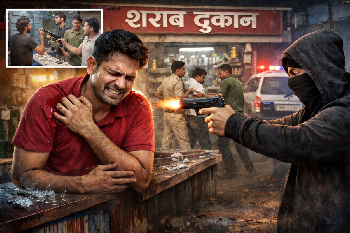 100 रुपए सस्ती शराब नहीं दी तो सेल्समैन को मारी गोली