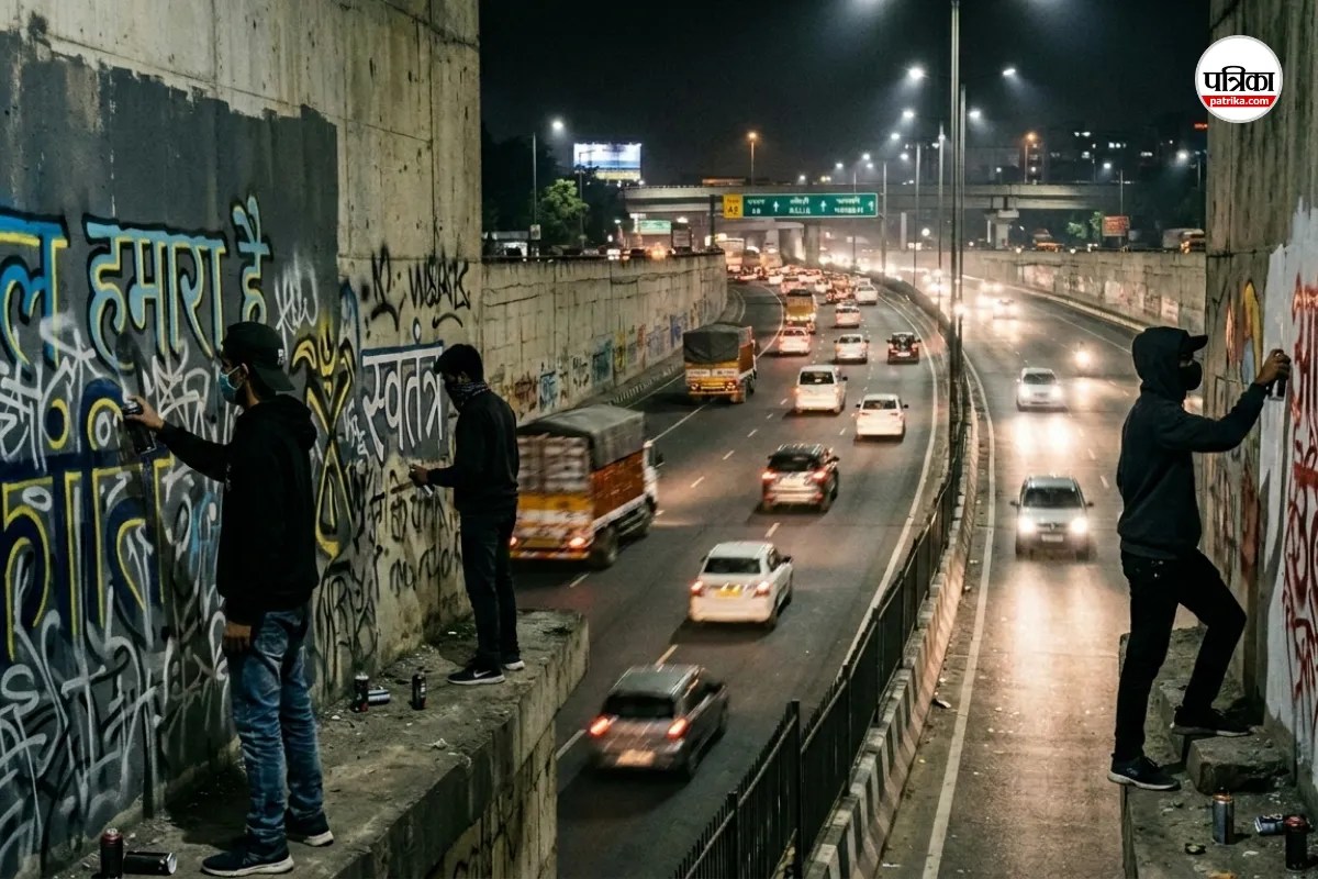 राष्ट्रीय राजमार्ग पर लिखे आपत्तिजनक शब्द, FIR दर्ज अब लिखने वालों की तलाश