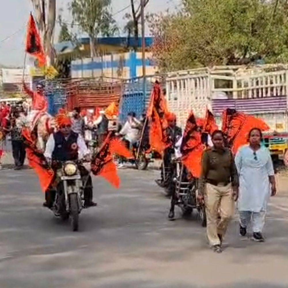 बैतूल में मनी छत्रपति शिवाजी महाराज जयंती:मराठा और लोणारी कुंबी समाज ने निकाली रैली; मरीजों को बांटे अंकुरित अनाज