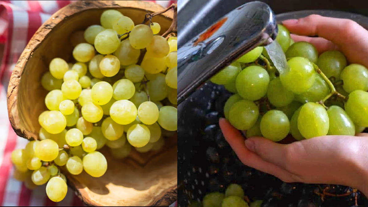 अंगूर पर लगे केमिकल को कैसे हटाएं, धोते वक्त कर लें ये उपाय, मर जाएंगे सारे कीटाणु