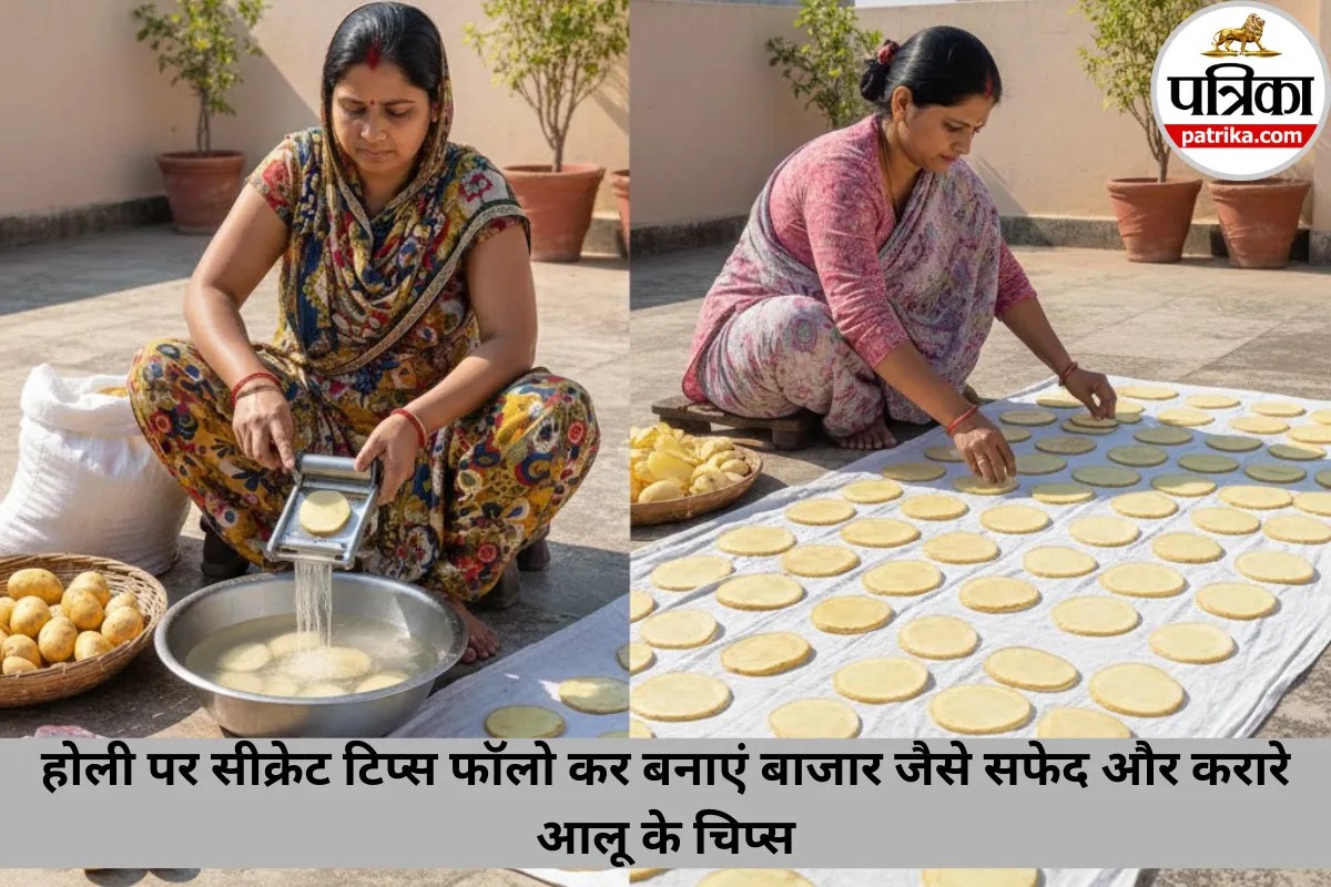 अब न टूटेंगे और न ही काले पड़ेंगे चिप्स, होली 2026 पर यहां बताए गए सीक्रेट टिप्स को फॉलो कर बनाएं बाजार जैसे आलू के चिप्स
