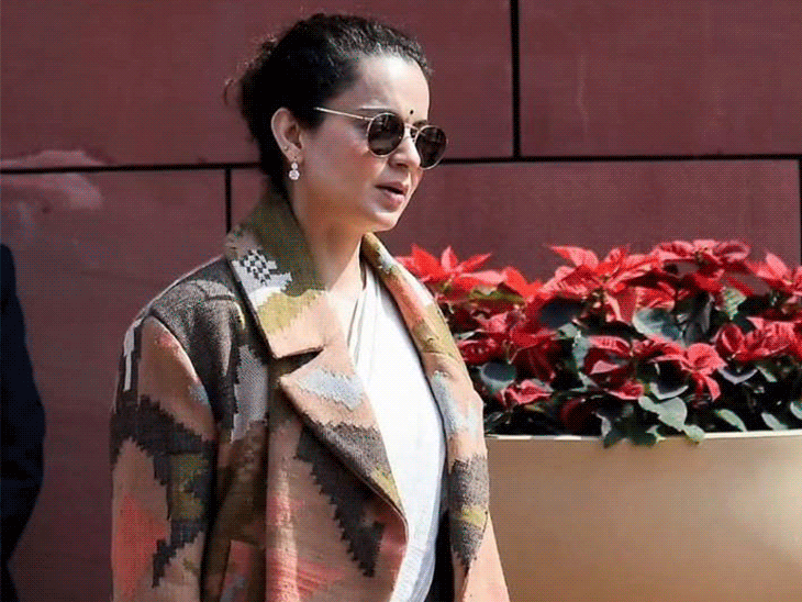 कंगना ‘हिमाचली समकालीन कोट’ पहनकर संसद पहुंचीं:गद्दी ऊन से बनाया, 6 महिलाओं ने 2 माह में किया तैयार, ‘वोकल फॉर लोकल’ की मिसाल