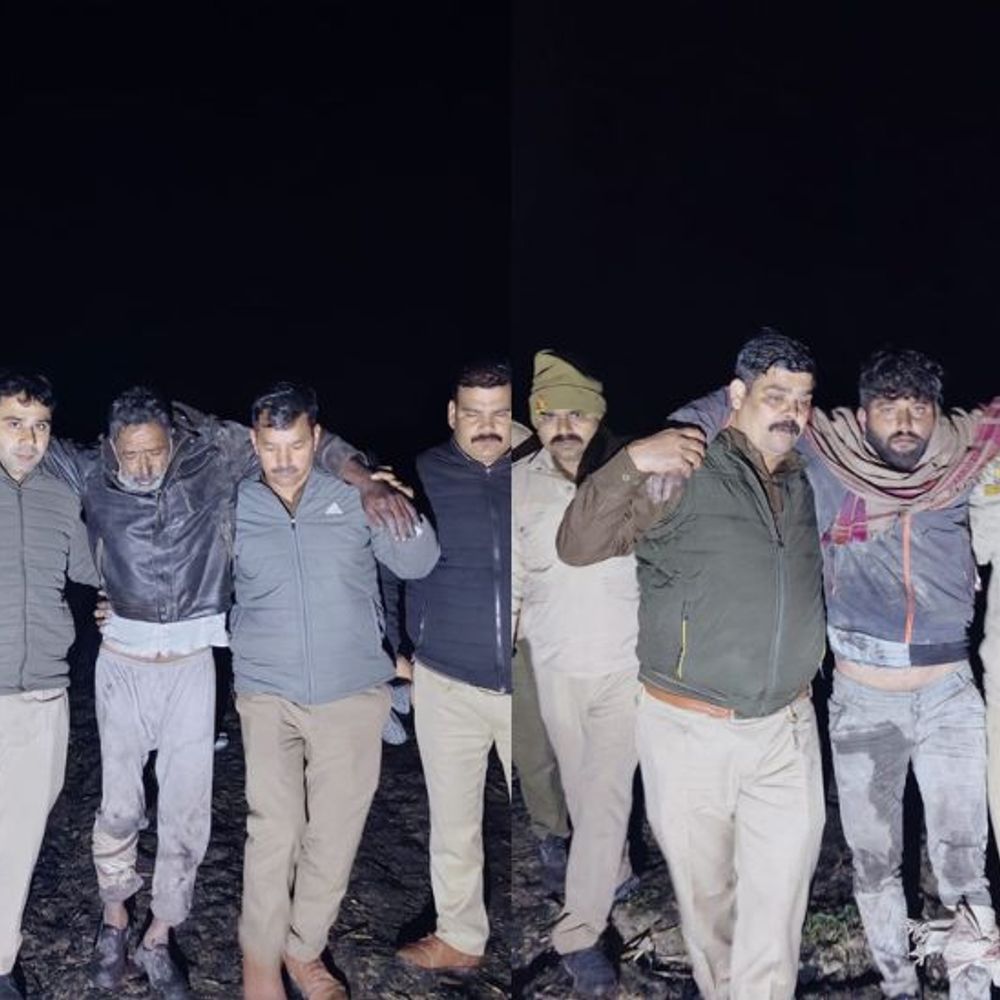 जंगल में घेराबंदी…गोलियां चलीं…दो गौकश के पैर में लगी गोली:गंगोह के कुंडाकलां में आधी रात मुठभेड़, जिंदा बछिया छुड़ाई, पांच आरोपी अंधेरे में फरार