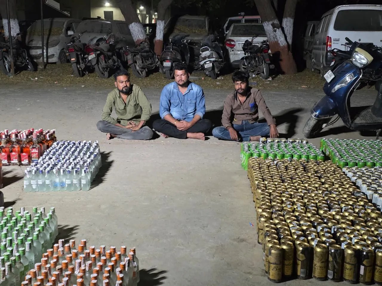 वडोदरा में 13 लाख की शराब जब्त, तीन गिरफ्तार