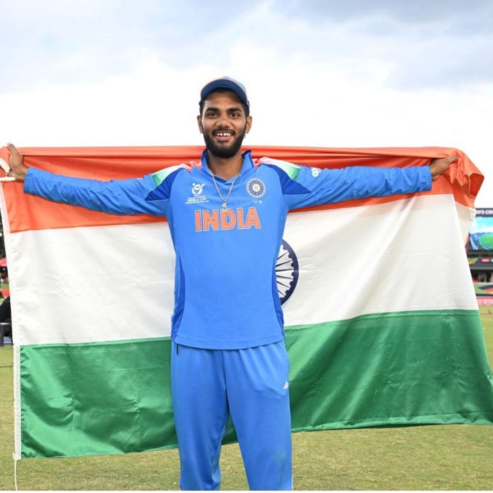 क्रिकेटर कनिष्क चौहान का आज झज्जर में ‘शाही’ स्वागत:6 हजार लोगों का खाना, पूरे गांव में जश्न; U-19 वर्ल्डकप में दिलाई जीत