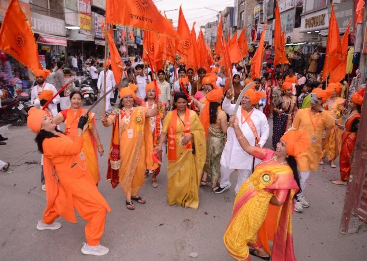 राममय हुआ श्रीगंगानगर, रामनवमी पर जय श्रीराम के जयघोष से गूंजा शहर