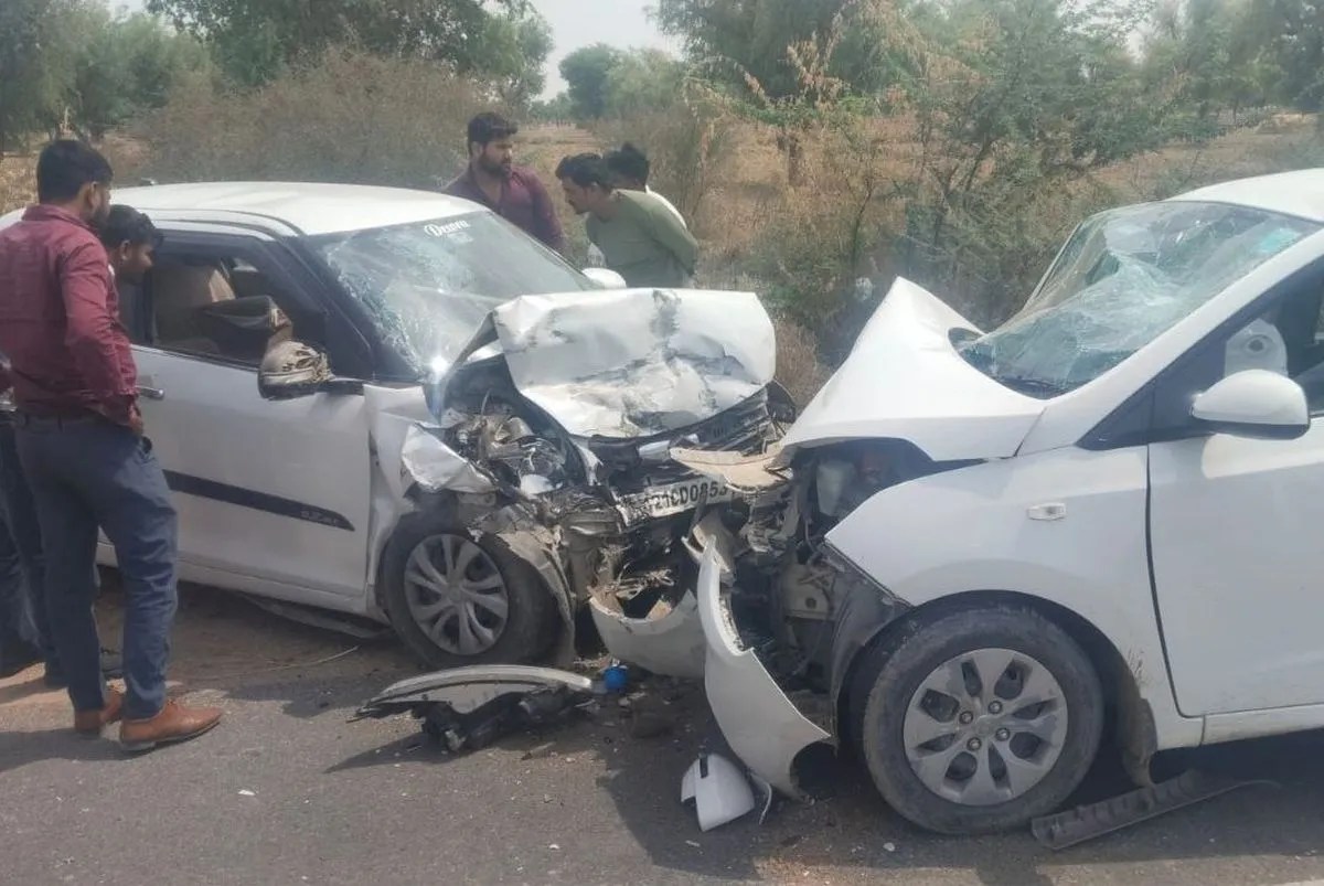 शादी के घर में मचा कोहराम,झुंझाला दर्शन कर लौट रहे परिवार में दादा पोती सहित दो की मौत,