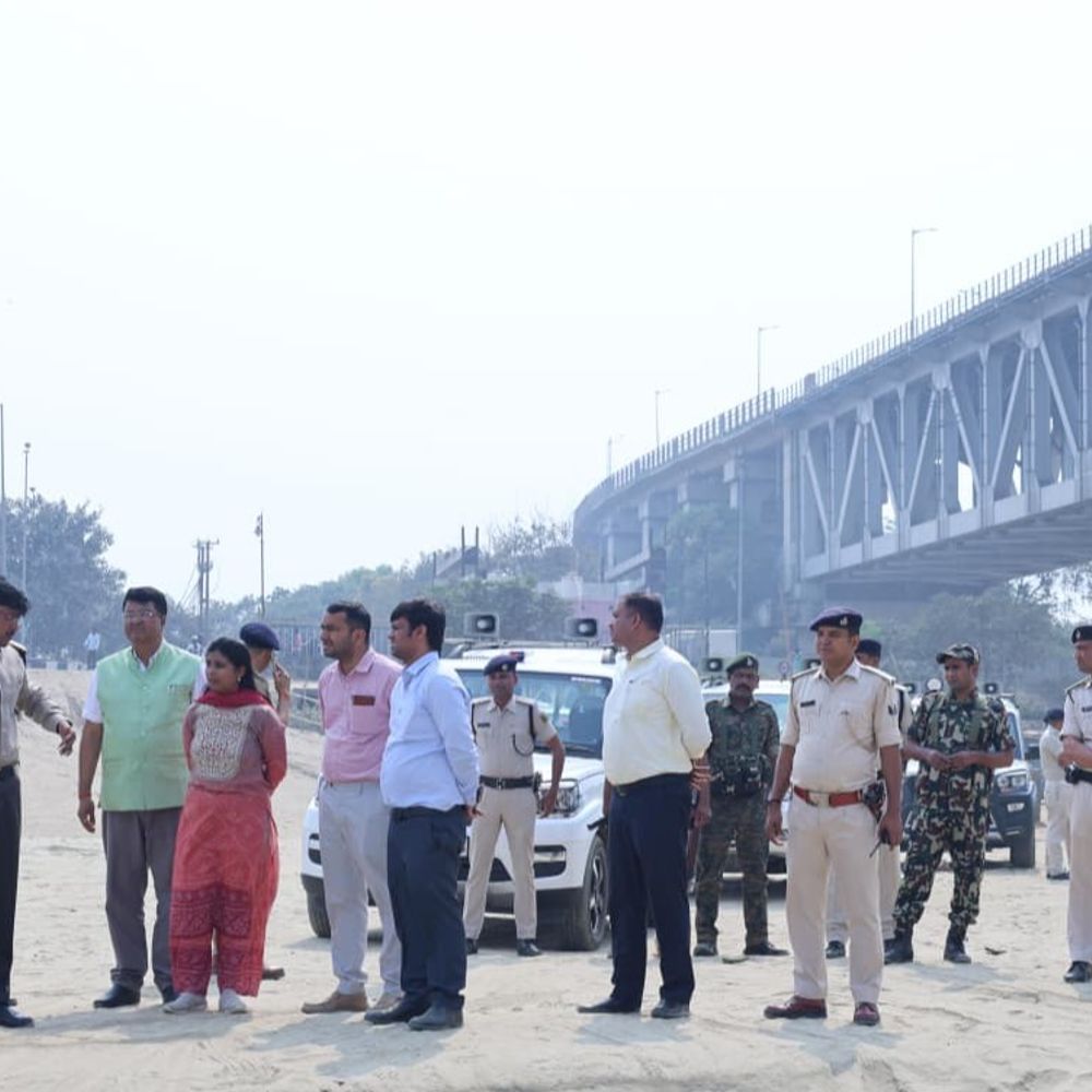 पटना डीएम ने घाटों का किया निरीक्षण:चैती छठ के लिए 54 घाटों पर कड़ी सुरक्षा, 8 घाट खतरनाक घोषित; ड्रोन-CCTV से निगरानी