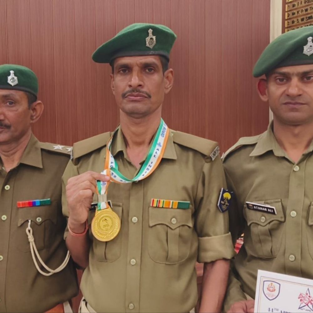 घुड़सवारी में भोजपुर के सिपाही जीता गोल्ड मेडल:ग्वालियर में किया शानदार प्रदर्शन, अन्य राज्यों की टीम भी शामिल हुई थी