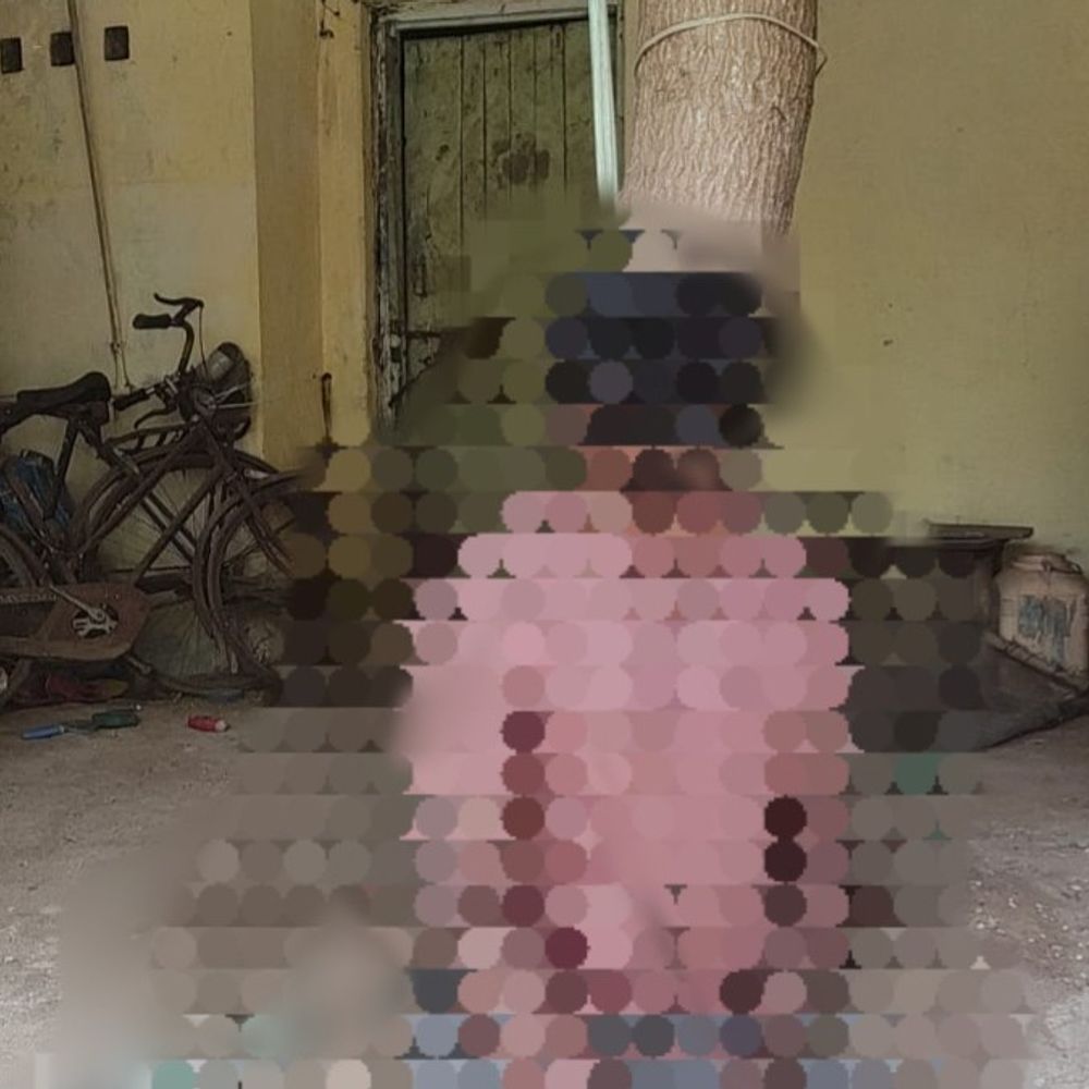 नर्मदापुरम में फंदे पर मिला युवक का शव:आदमगढ़ में मकान के आंगन में मिली लाश; बैतूल का रहने वाला था मृतक