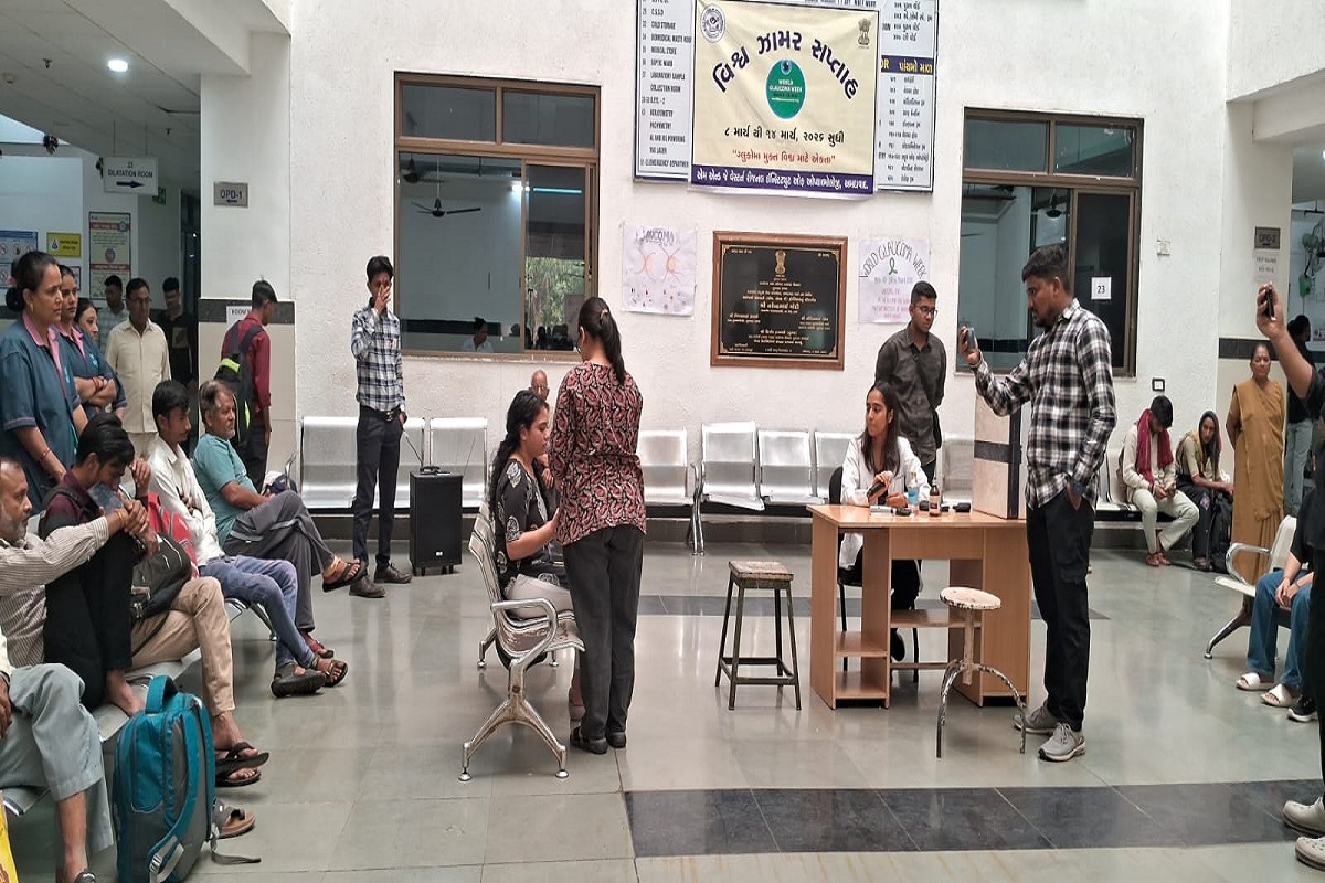 1200 लोगों के आंखों की जांच, 150 में मिले ग्लूकोमा के लक्षण