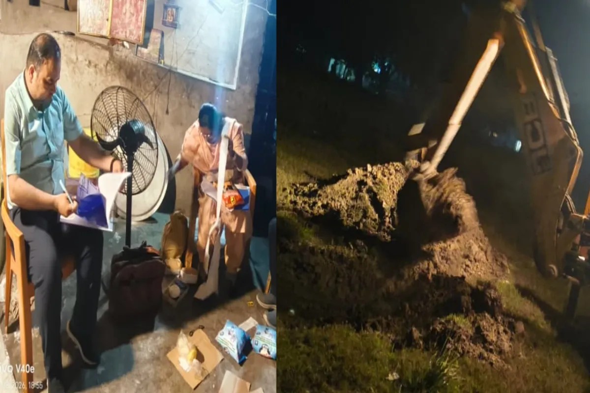 मऊ में खाद्य विभाग का बड़ा एक्शन, जहरीली मिठाइयों पर चला बुलडोजर, 10 कुंतल रसगुल्ला-गुलाब जामुन कराया नष्ट