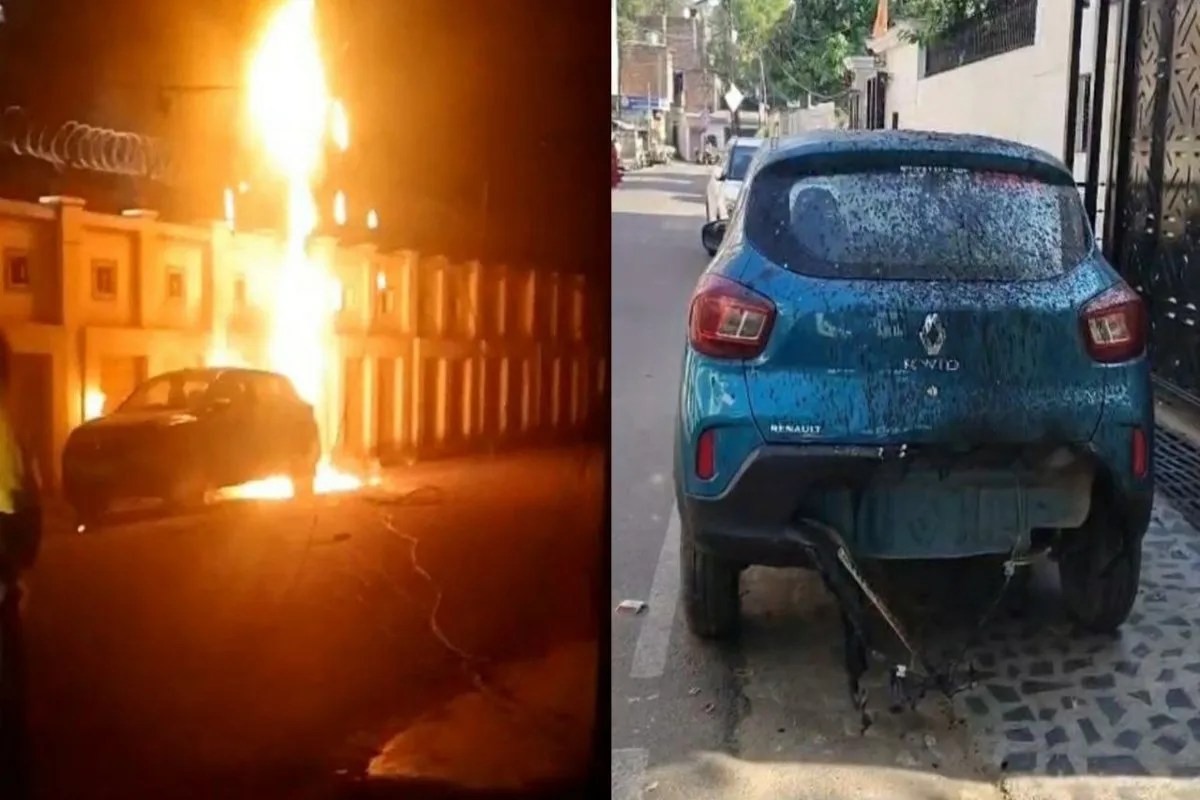 Lucknow में बड़ा हादसा: बिजली के खंभों में आग से मचा हड़कंप, घंटों बिजली गुल, वाहन और केबल जले