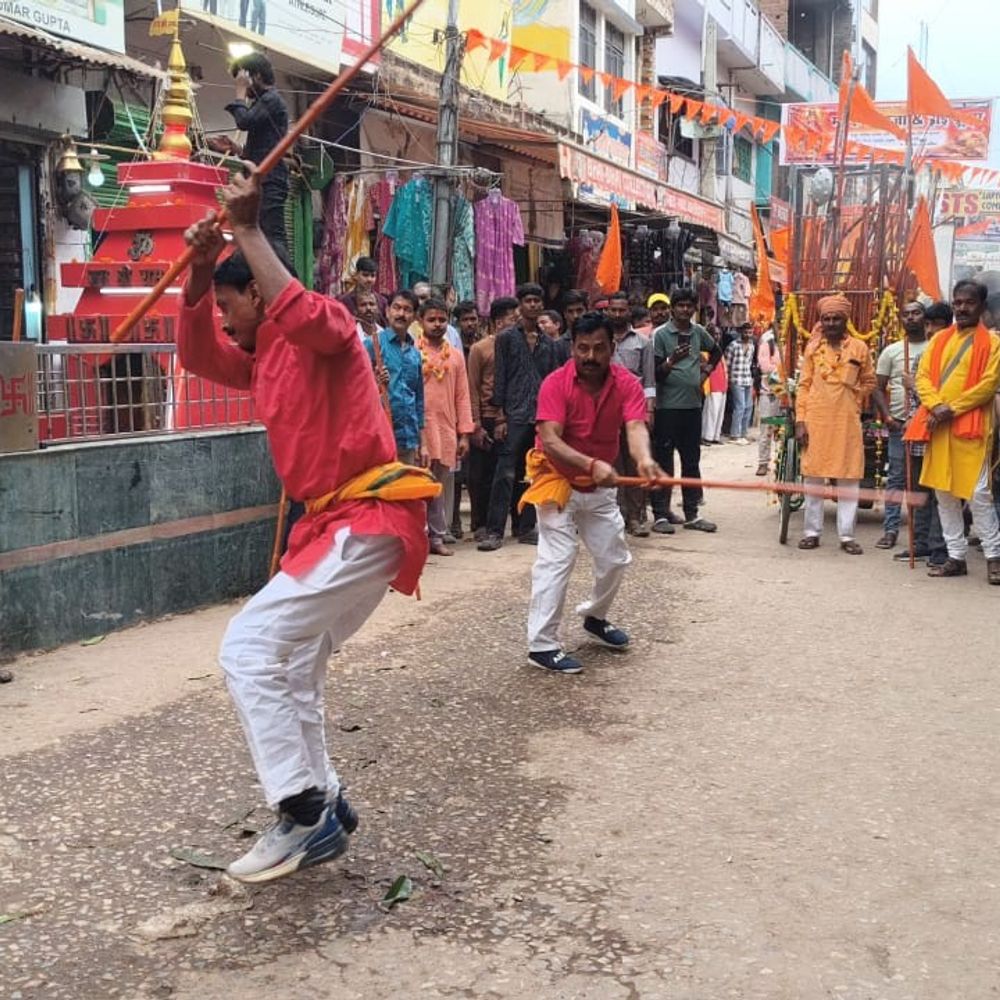 जमुई में रामनवमी पर भव्य शोभायात्रा:सुरक्षा के बीच दिखा आस्था और उत्साह का संगम, लगे जय श्रीराम के जयकारे