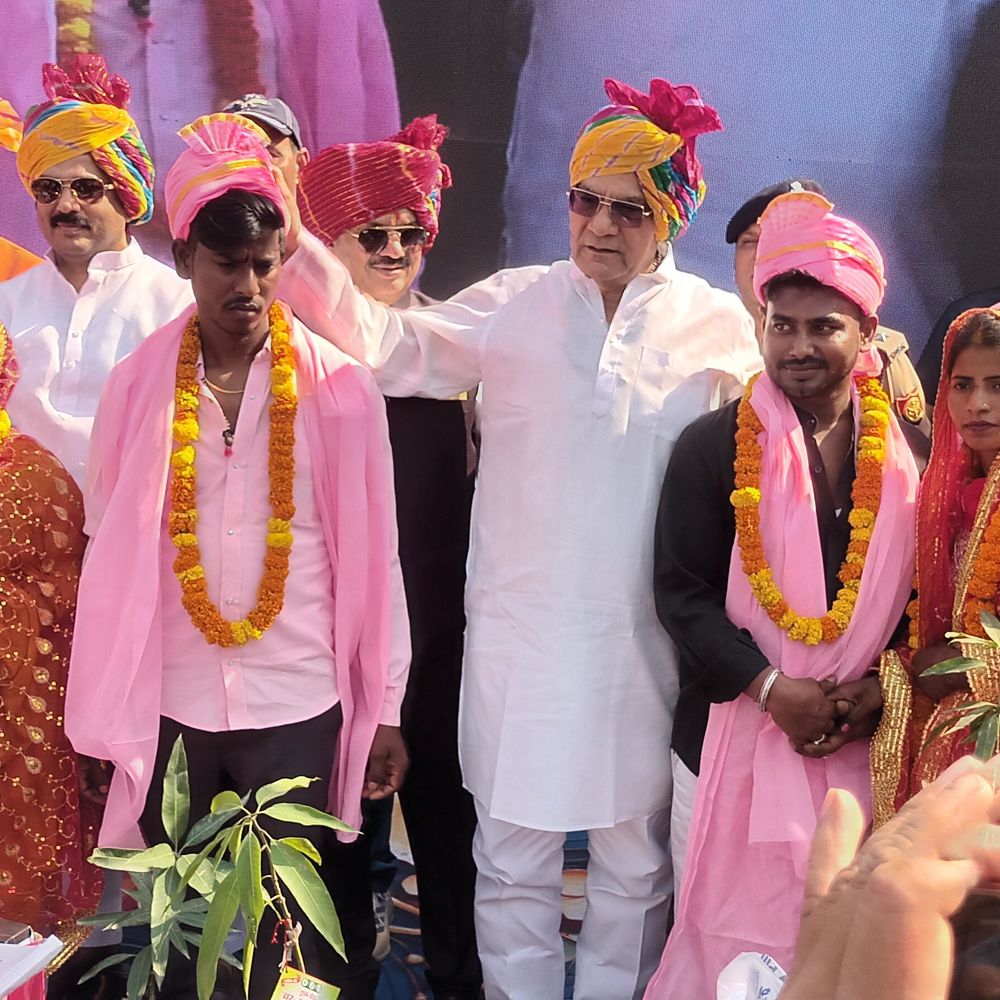 जौनपुर में 600 से अधिक जोड़ों का सामूहिक विवाह:मुख्यमंत्री सामूहिक विवाह योजना के तहत प्रभारी मंत्री ने दिया आशीर्वाद