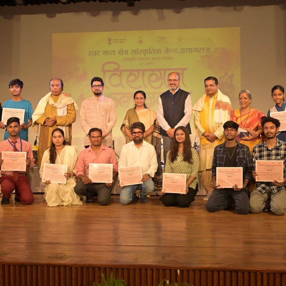 प्रयागराज में 7 दिवसीय ‘विरासत कला उत्सव’ शुरू:पंडित चेतन जोशी, वसिफुद्दीन डागर ने दी शानदार प्रस्तुति