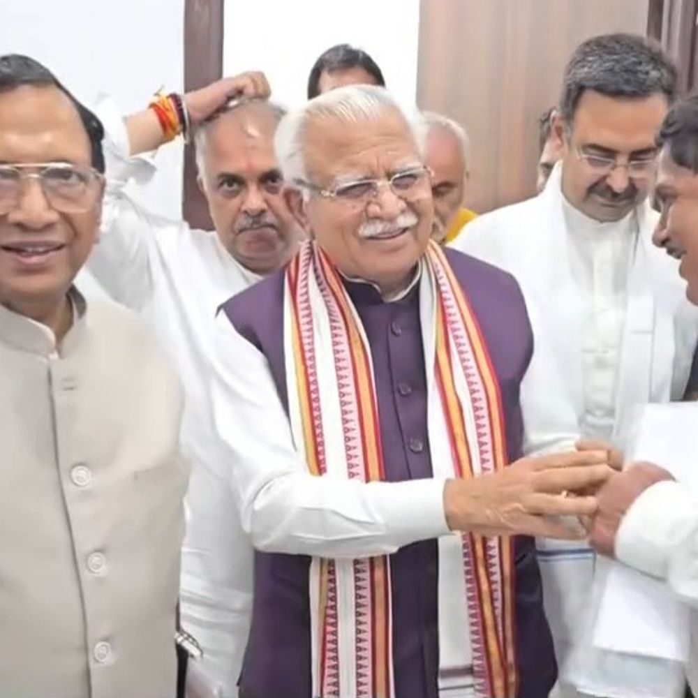 करनाल में केंद्रीय मंत्री ने की विकास कार्यों की समीक्षा:मनोहर बोले- रैपिड रेल परियोजना पर काम शुरू; अंतरराष्ट्रीय हालात पर सतर्क रहें