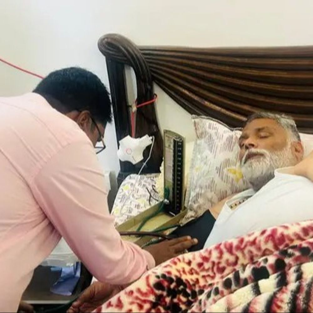 पूर्णिया सांसद पप्पू यादव की तबीयत अचानक बिगड़ी:डॉक्टरों की निगरानी में चल रहा इलाज, सांसद प्रवक्ता बोले- हालत पहले से बेहतर