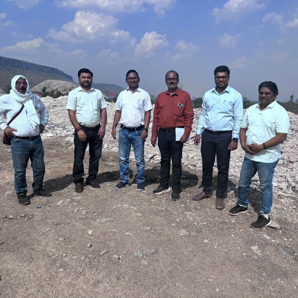 कटनी में लाइम स्टोन खदानों का निरीक्षण:संचालकों को 28 मार्च तक रायल्टी जमा करने के निर्देश