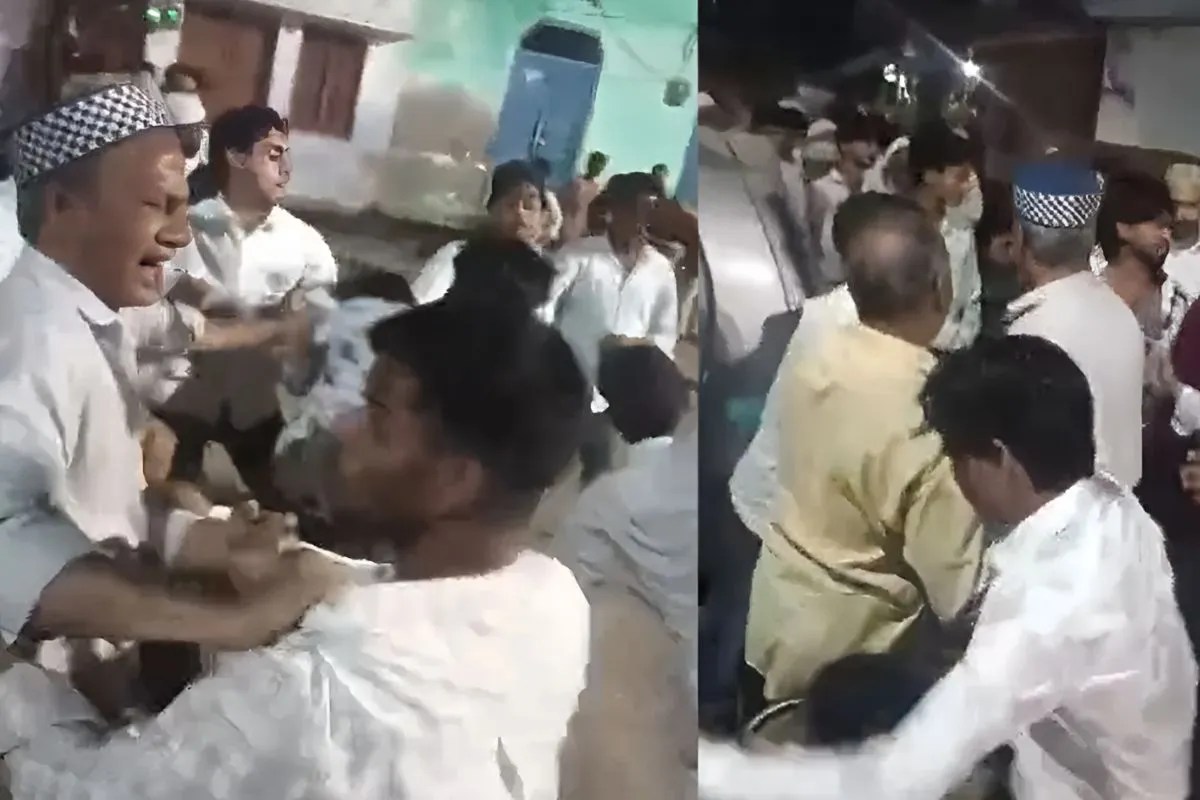 नमाज पढ़ने के बाद भड़का विवाद, इमाम हटाने को लेकर दो पक्ष आमने-सामने, मस्जिद के बाहर जमकर चले पत्थर