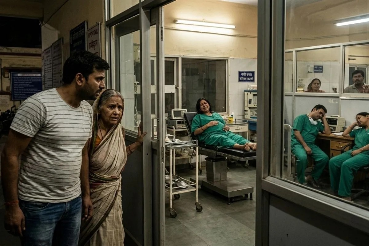 गर्भवती को ऑपरेशन टेबल पर लिटाकर सो गया स्टाफ, दर्द से चीखी तो दौड़कर पहुंचे परिजन