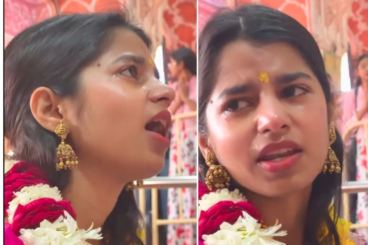 Rajasthan News : जयपुर के ‘ठाकुर जी’ के सामने अचानक भावुक हुईं मैथिली ठाकुर- छलक पड़े आंसू, देखें वीडियो  