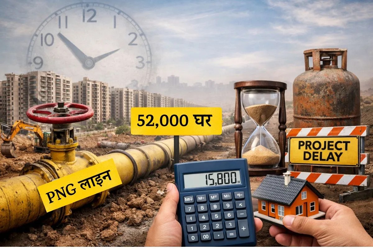 PNG gas project: 52,000 घरों के बाहर तक पहुंची PNG लाइन, कनेक्शन सिर्फ 15,800, सस्ते ईंधन की उम्मीदों को झटका