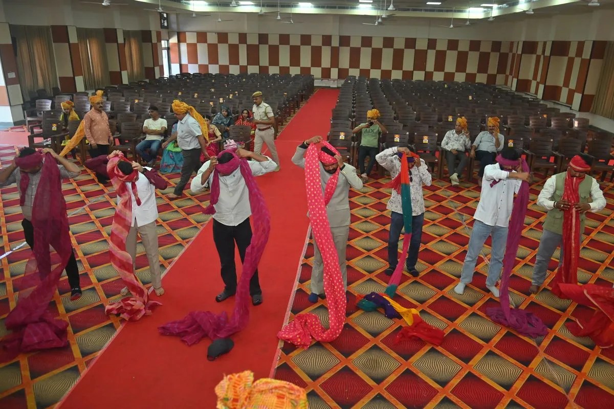 Safaevent:साफा बांधो प्रतियोगिता में दिखी परंपरा की रंगत