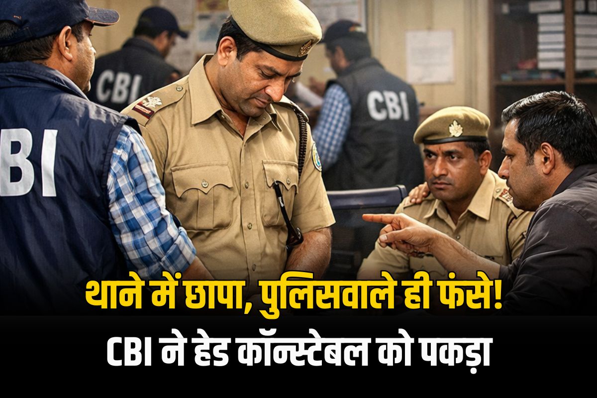 थाने के अंदर CBI की दबिश, हेड कॉन्स्टेबल गिरफ्तार, दो और पुलिसकर्मी रडार पर