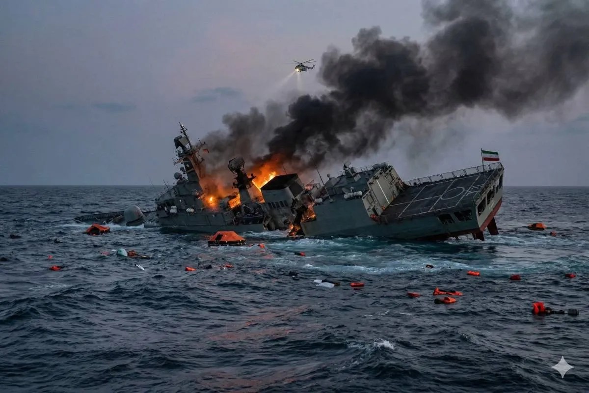 ईरान का दावा: अमेरिका ने चेतावनी दिए बिना तबाह किया भारतीय नौसेना का मेहमान जंगी जहाज