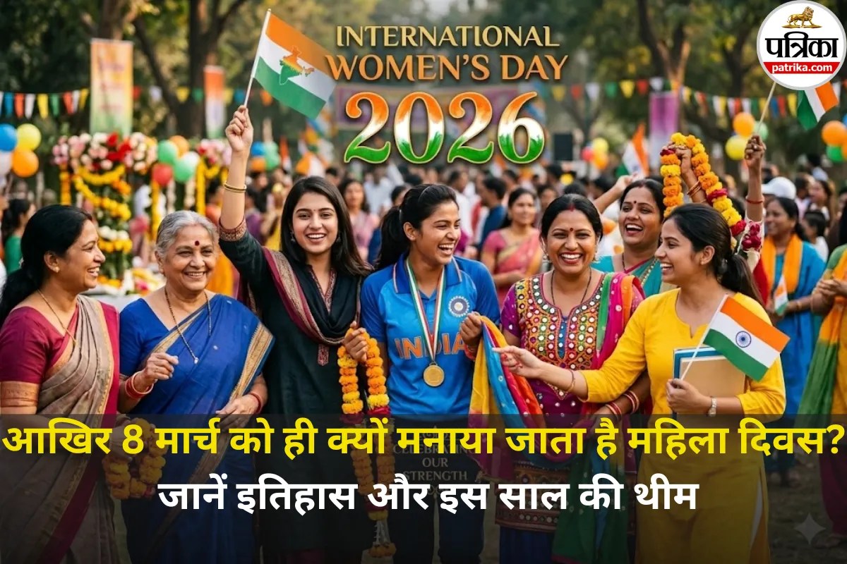 Women’s Day 2026 Theme : इस बार महिला दिवस का थीम है खास, आखिर 8 मार्च को ही क्यों मनाया जाता है महिला दिवस?