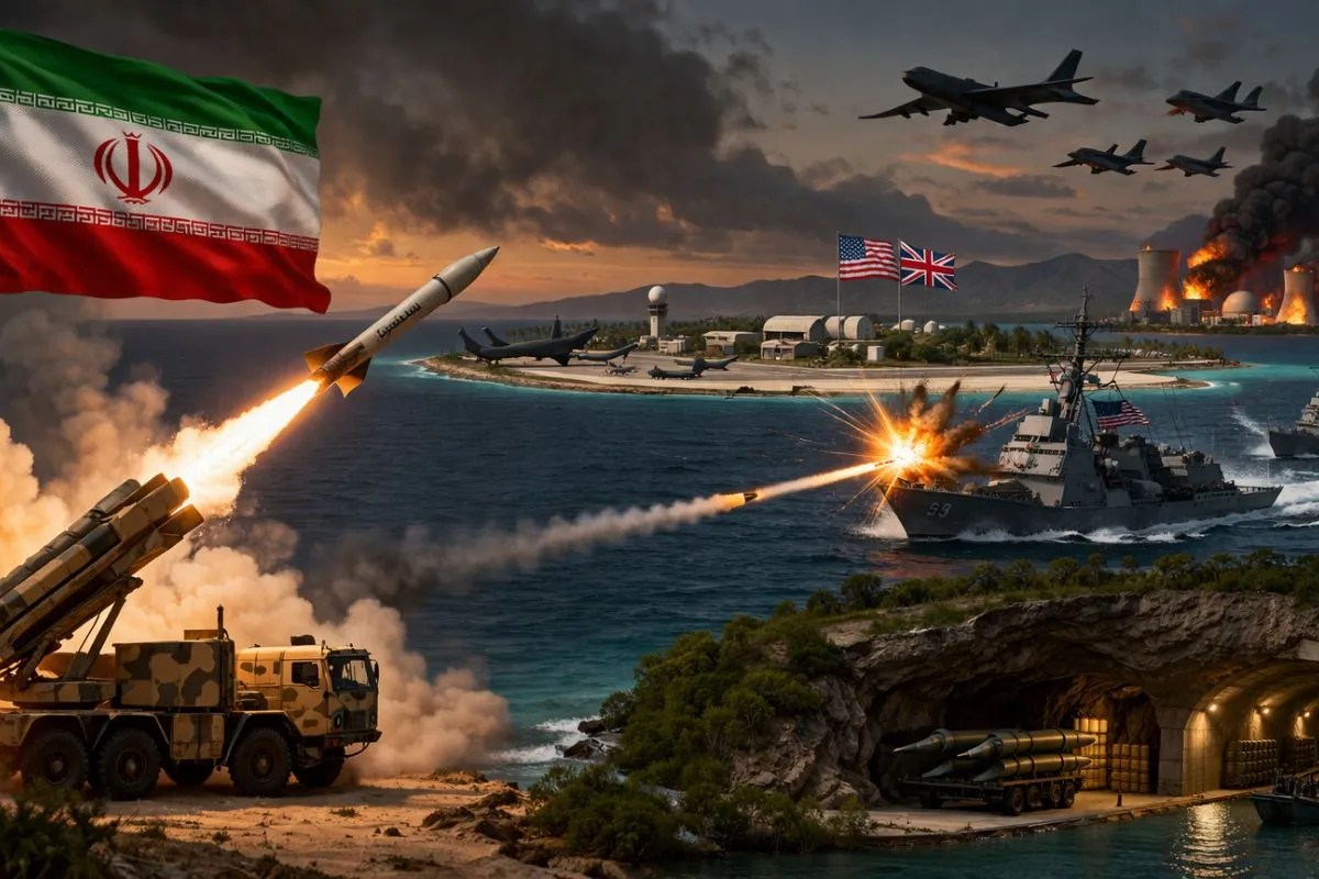 Iran Israel War: ईरान का लंबी दूरी का शक्ति प्रदर्शन, 4000 किमी दूर अमेरिकी-ब्रिटिश बेस बना निशाना