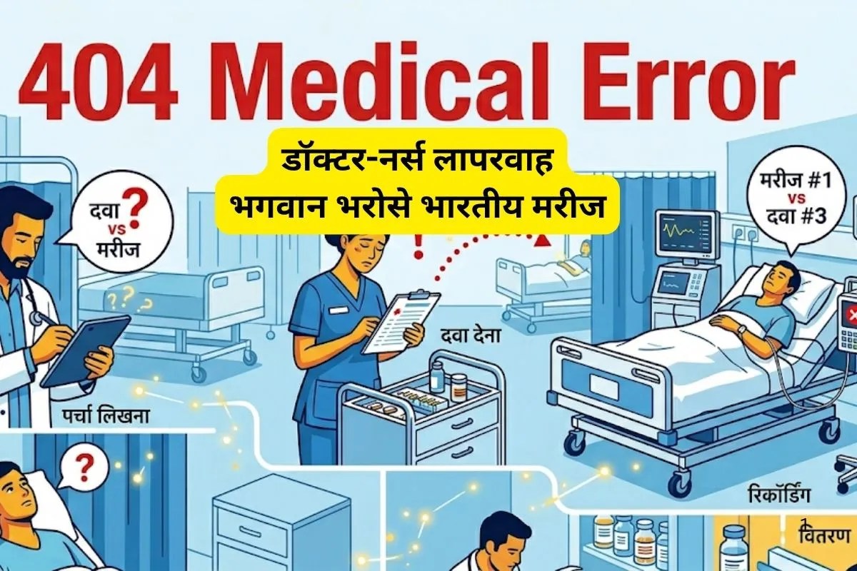 Medication Errors : खुलासा! भारत का 3 में से 1 मरीज अस्पताल की लापरवाही का शिकार, ICU, OPD तक का यही हाल, शोध में खुलासा!