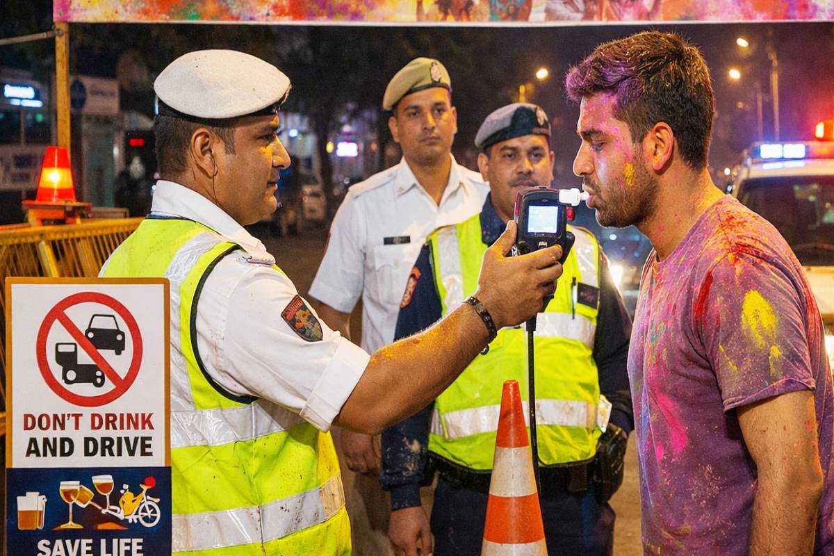 होली पर ‘शराब’ पीकर गाड़ी चलाने वालों की खैर नहीं ! 250 पुलिसकर्मी करेंगे चेकिंग