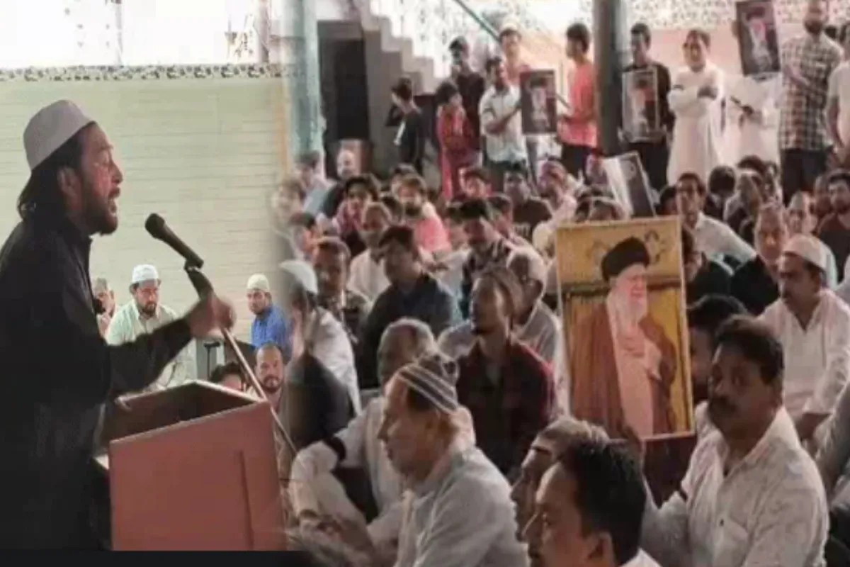 Kanpur News:ईरान के समर्थन में प्रदर्शन, ट्रंप-नेतन्याहू की तस्वीरों पर चलकर जताया विरोध