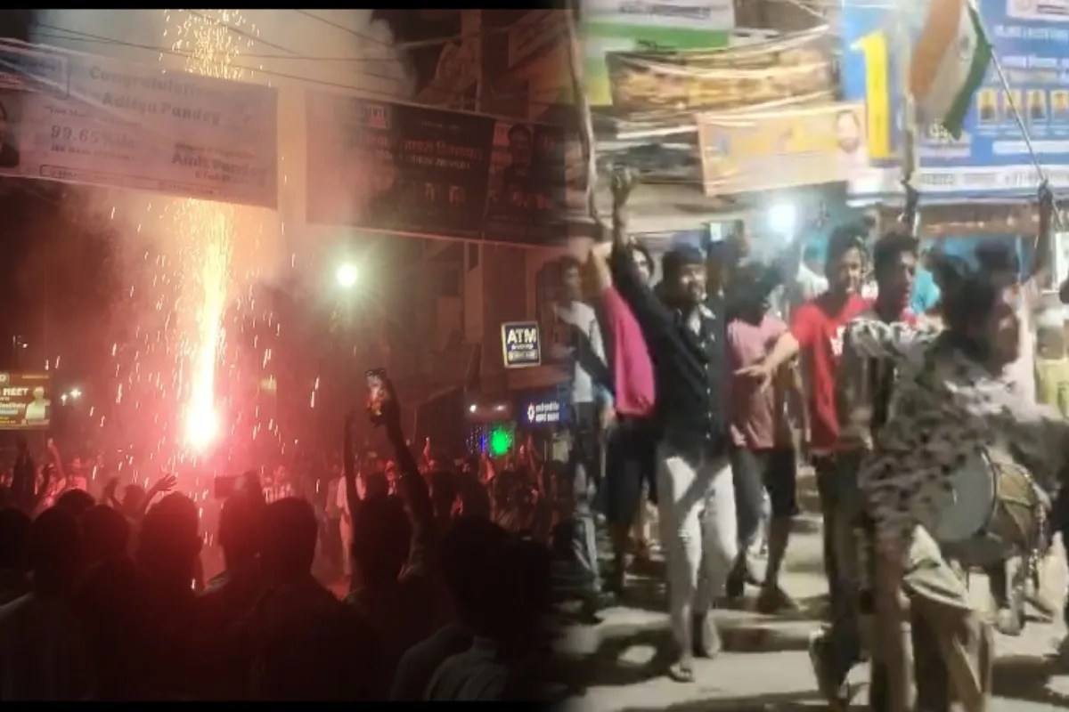 Kanpur News:भारत की जीत से झूम उठा कानपुर, होली के बाद दिखा दिवाली जैसा जश्न