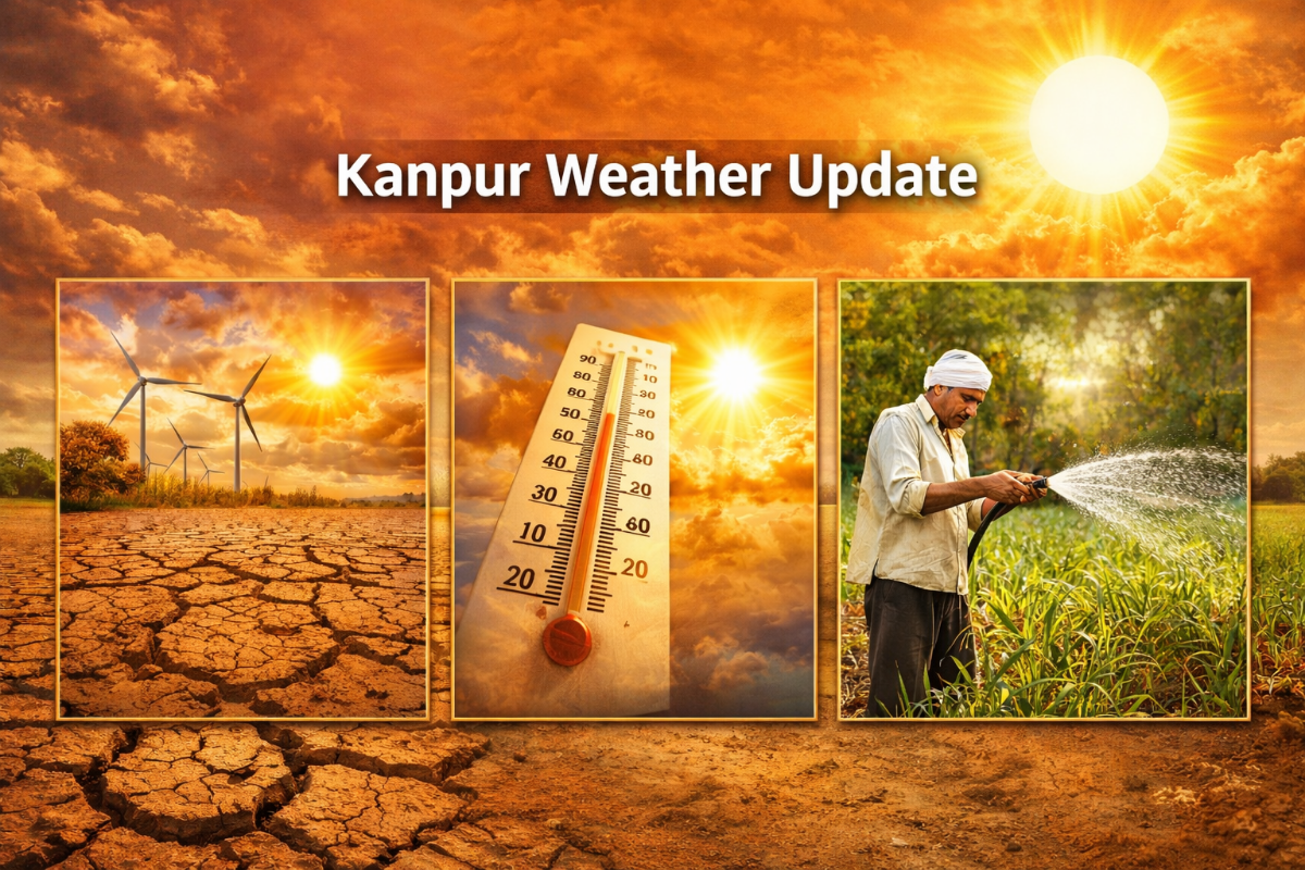 Kanpur News:मार्च में ही तपने लगा कानपुर, 16 मार्च को मौसम बदलेगा रंग